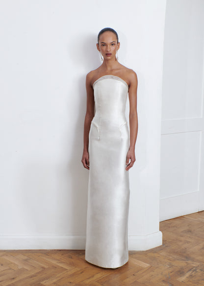 STYLE 118 // CRESCENT STRAPLESS SILK MIKADO GOWN