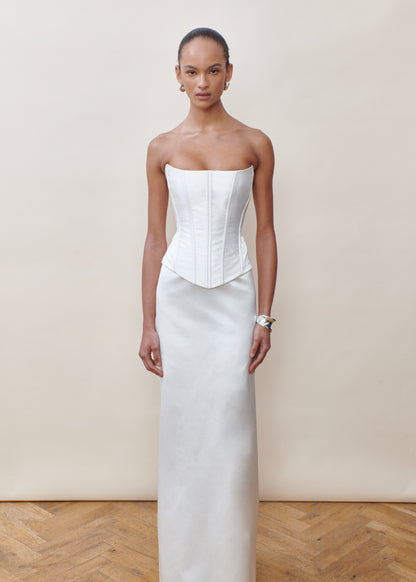 STYLE 145 // DUCHESSE SATIN COLUMN SKIRT