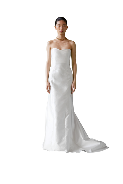 STYLE 109 // STRAPLESS SILK MIKADO