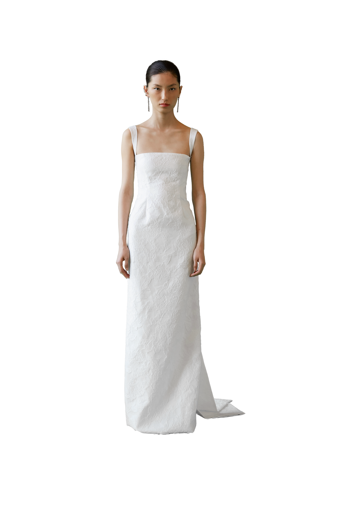 STYLE 106 // COLUMN GOWN WITH SASHES