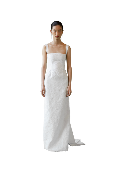 STYLE 106 // COLUMN GOWN WITH SASHES