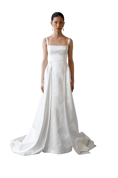 STYLE 131 // DUCHESSE SATIN DETACHABLE TRAIN